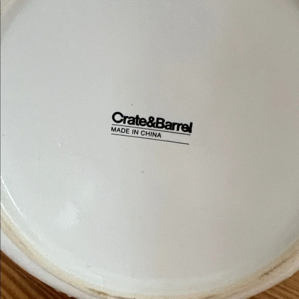 Crate&Barrel Cream Cookie Jar